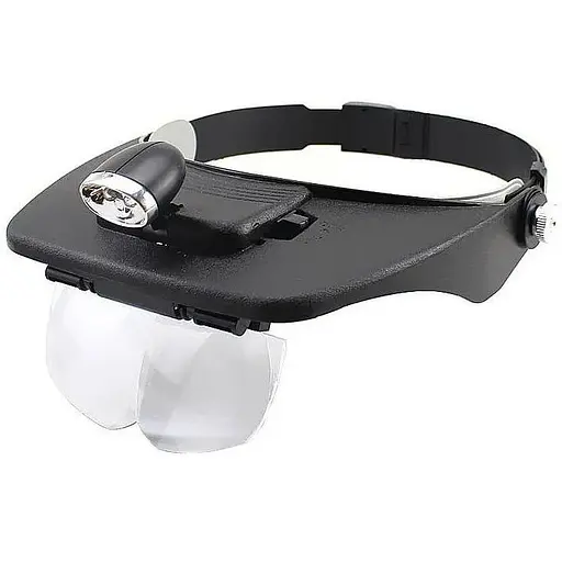 Бинокулярная лупа с Led-подсветкой 1.2X-3.5X увеличение Magnifier 81001-A - фото 1