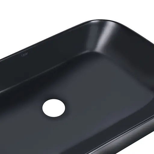 Умивальник Qtap Scorpio 550x390x120 Black matt QT14112243MBN, Чорний матовий - фото 4