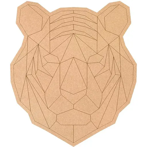 Основа для декорування панно-мозаїка Rosa Talent Тигр 1 МДФ 37х42 см