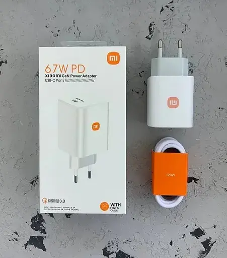 Сетевое зарядное устройство Xiaomi MDY-13-ES 67W USB-C + кабель Type-C to Type-C HC - фото 3
