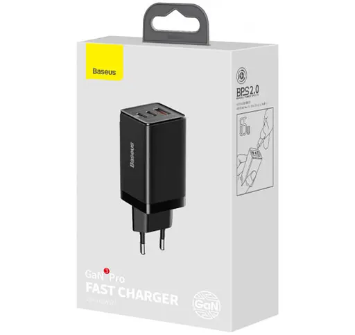 Зарядное устройство для Baseus GaN3 Pro 3 порта 2C+U 65W (CCGP050101) - фото 6