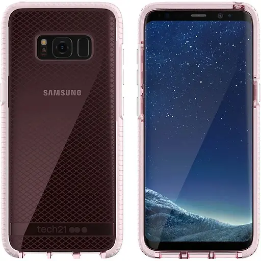 Чехол бронированный противоударный Tech21 Liquid Crystal Samsung S8+ Plus SM-G955U (6.2") Розовый - фото 3