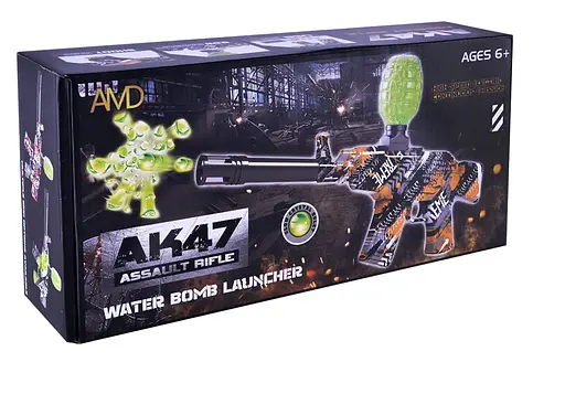 Игрушечный автомат ZY913A на аккумуляторе, стреляет орбизами, в коробке (6968521410149) - фото 1