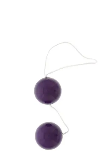 Вагінальні кульки Vibratone Unisex Duo Balls, 3.5 см, фіолетовий