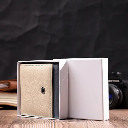 Кожаный женский кошелек ST Leather 10х9.5х1.5 см acs0028416 - фото 8