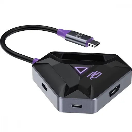 USB-хаб Type-C-хаб Proove Gaming Spectre (2*USB3.0 + Type-C + PD100W + HDMI) темно-серый (HBPG10221205) - фото 2
