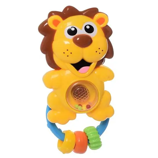 Брязкальце, 16 см, музика, світло (лев, корова), на батарейках, 15x20x3.5 см