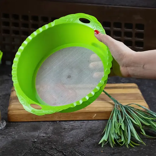 Сито пластиковое Ø 22 см, Kitchen Master Салатовый 87642 - фото 2