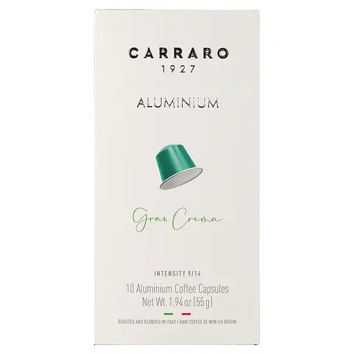 Уцінка. Кава в капсулах Carraro Nespresso Aluminium Gran Crema, 10 капсул   - фото 1