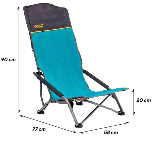 Крісло розкладне Uquip Sandy XL Blue/Grey (244030) (DAS303234) - фото 3