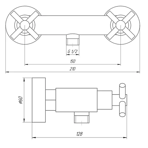 Смеситель для душа Globus Lux DUKAT SD4-105 - фото 3