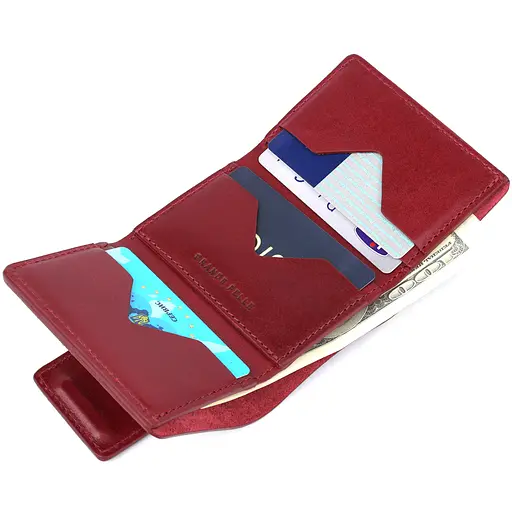 Женский кошелек Grande Pelle 8х10х2 см acs0022476 - фото 5