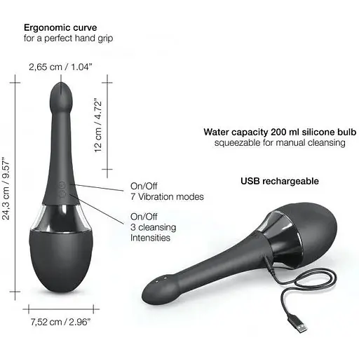 Автоматичний анальний душ-вібратор Dorcel Douche Mate Pro - фото 5