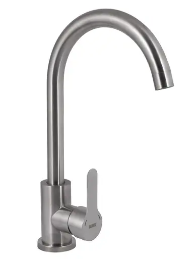 Змішувач для кухні Brinex Pure 015F U-образний Nickel BRIPUR015FNKL - фото 1