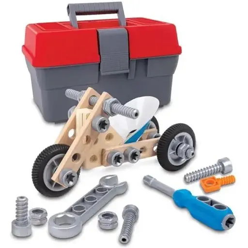 Конструктор Hape Мотоцикл 34 детали E3037 - фото 1