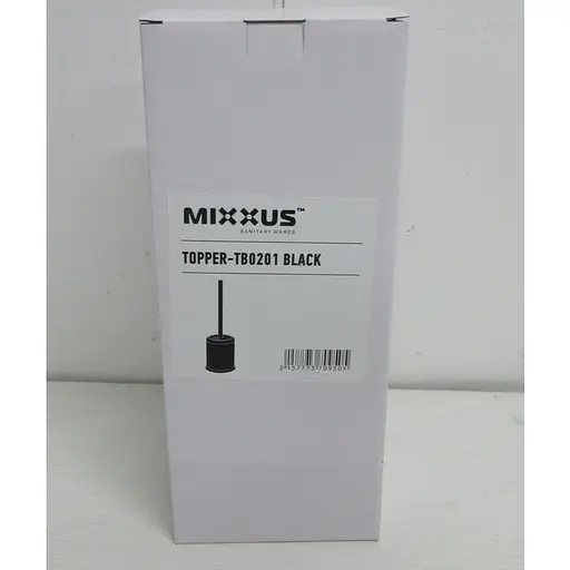 Йоржик для унітазу підлоговий Mixxus Topper-TB0201 black MI7095, Чорний матовий - фото 4