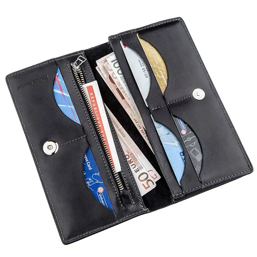 Кожаный портмоне Grande Pelle 10х20х2.5 см acs0016020 - фото 3