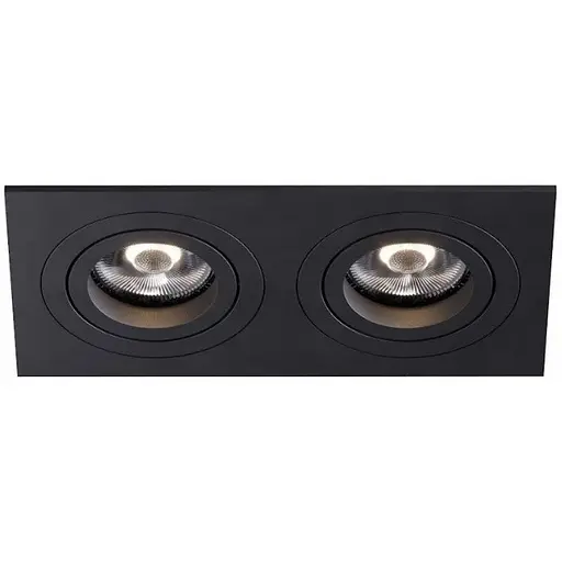 Світильник точковий врізний KLOODI KD-BASE SQ92x175 GU10 BK - фото 1