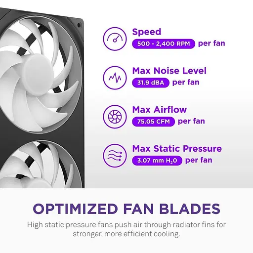 СВО NZXT Kraken Core 360 Black RGB (RL-KR36C-B1) - фото 4