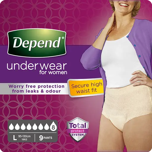 Впитывающее нижнее белье Depend для женщин, L, 9 шт. - фото 6