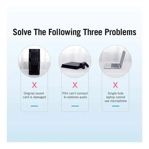 Зовнішня звукова карта Vention USB External Sound Card (VAB-S17-B) адаптер - фото 6