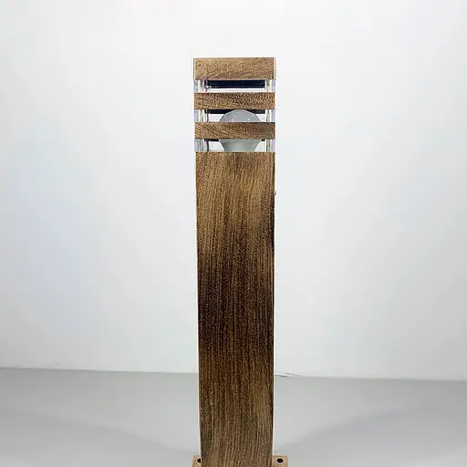 Ліхтар вуличний в корпусі кольору застаріле золото 60 см | Line F | Арт. 8024 60CM BG (стовп) - фото 1