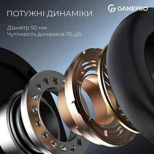 Ігрова гарнітура Gamepro Asgard Skadi бездротова (HSW191B) - фото 11