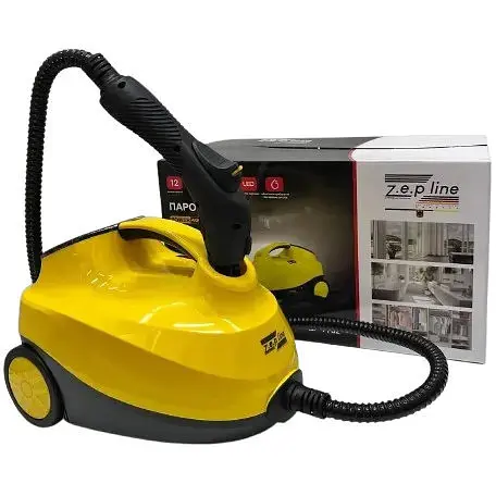 Пароочиститель Zepline ZP‑7782 1.6 л мощный бытовой очиститель для дома с насадками 4000 Вт Желтый - фото 1
