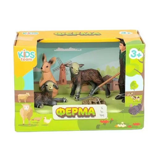 Детский игрушечный набор "Ферма" Q9899-T7_2 овцы, кролик, фермер - фото 2