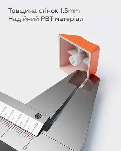 Набір кейкапів Dark Project PBT KS-43 ENG/UA/RU (DP-KS-0043) чорно-помаранчеві - фото 3