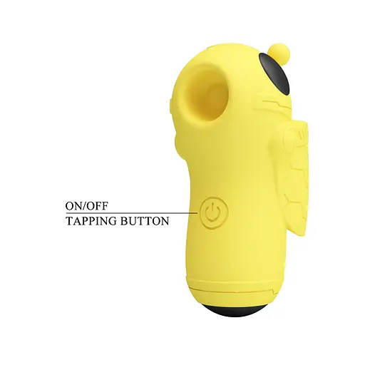 Вакуумный стимулятор клитора Pretty Love Magic Bee желтый - фото 8