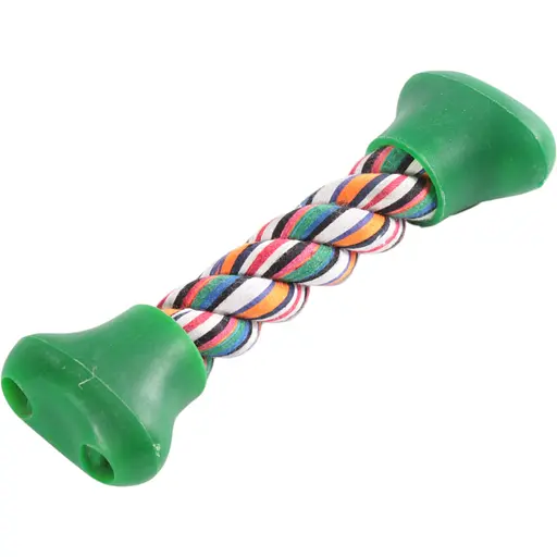 Игрушка канат-грейфер для собак Fox цветная кость 15 см - фото 1