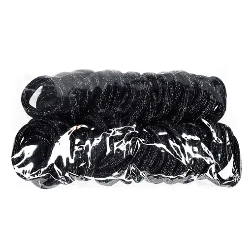 Резинки для волос Черная с блеском-2 0307-1113-2, 50 шт - фото 2