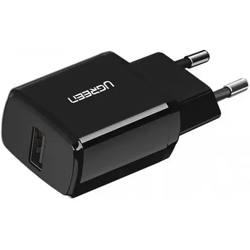 Мережевий зарядний пристрій Uзелений ED011 USB Wall Charger (чорний(UGR-50459) - фото 1