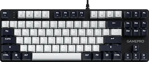 Клавіатура дротова GamePro Genesis Metallic Outemu Red Swithes USB Black (MK110B)
