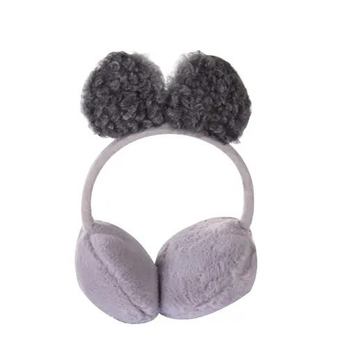 Хутряні навушники AC8407, в пакеті (6910568000029) Сірий - фото 1