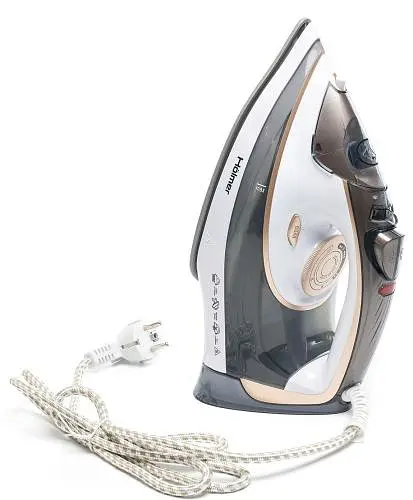 Утюг Holmer HIC-2638, White, 2600 Вт, керамика, паровой удар 130 г/мин, постоянная подача пара 40 г/мин, вертикальное отпаривание, очистка от накипи - фото 5