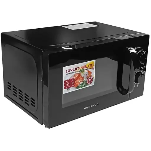 Мікрохвильова піч Grunhelm 20MX750-B 700 Вт 20 л чорна (138241) - фото 2