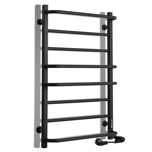 Электрический полотенцесушитель Laris Зебра Комфорт ЧФЧ8 500x800 Э правый R3 73207643, Черный матовый, Правое, Электронный - фото 1