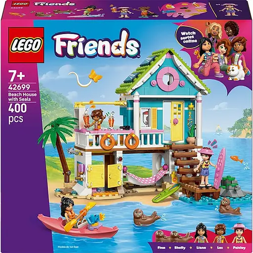 Конструктор LEGO Friends Пляжный домик с морскими котиками 744 детали (42699)
