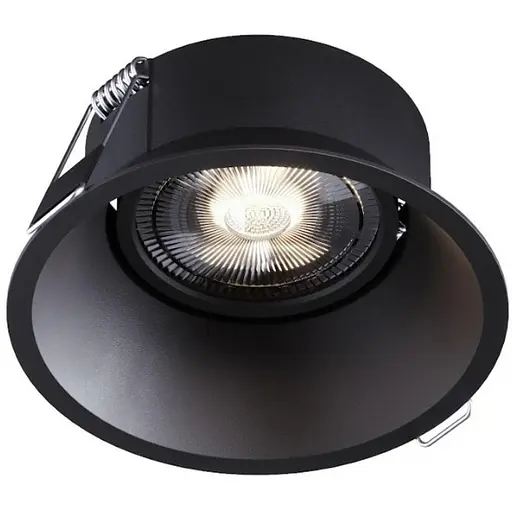 Светильник точечный врізний KLOODI KD-1129-R BK - фото 1