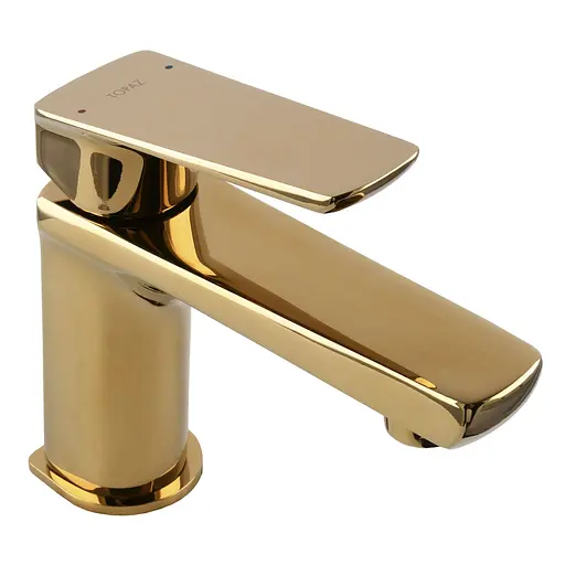 Змішувач для умивальника Topaz Lexi TL- 21201-H57-AUV Золотий - фото 3