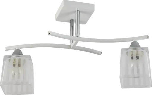 Люстра декоративна V XA1394/2 White+Chrome на 2 плафонів - фото 2