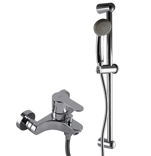 Змішувач для ванної TRES BM-TRES 117170 однорукий з душем і стаціонарним виливом для комфортного використання