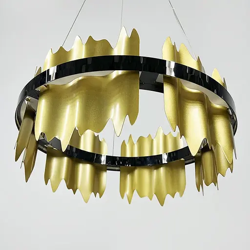 Подвесная люстра с уникальным дизайном Ø 50 см Ст. MJ 94-500 BK+PGD | Line F - фото 3