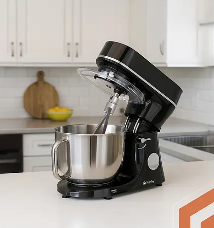 Кухонний комбайн RUHHY тістоміс з підігрівом чаші 25726 6.2 л 2000 Вт сенсорний дисплей 11 швидкостей 3 насадки - фото 5