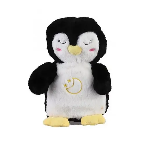 М'яка іграшка-нічник Дихаючий пінгвін Bambi DPN18 зі звуковими ефектами - фото 1