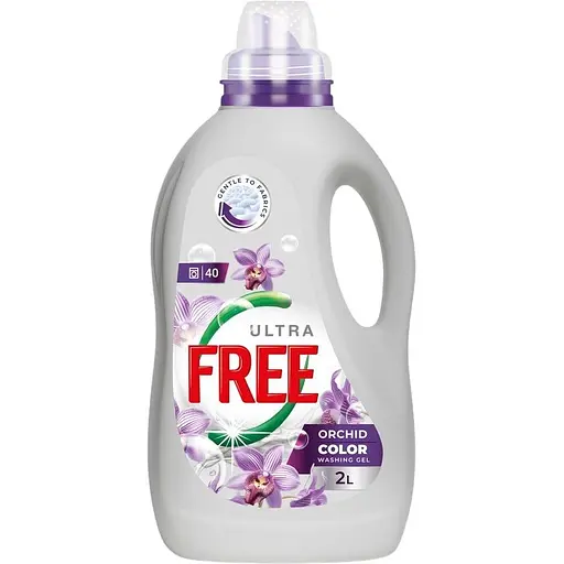 Гель для прання  Free Orchid Color з ароматом свіжості 2 л
