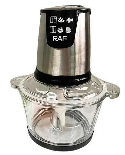 Универсальный кухонный измельчитель RAF R.7009B чоппер со стеклянной чашей 2л 800 Вт - фото 3