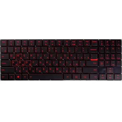 Клавиатура для ноутбука LENOVO Legion Y520, R720 черный, подсветка